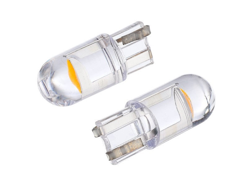 Izzó VISION WY5W T10 12V 1x F10 LED teljesen üveg narancssárga 2 db – kép 2