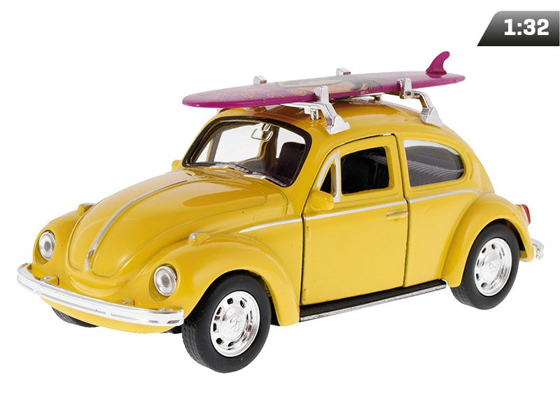 1:34-es modell, VW Bogár, szörfözés, sárga (A880VWBSZ)