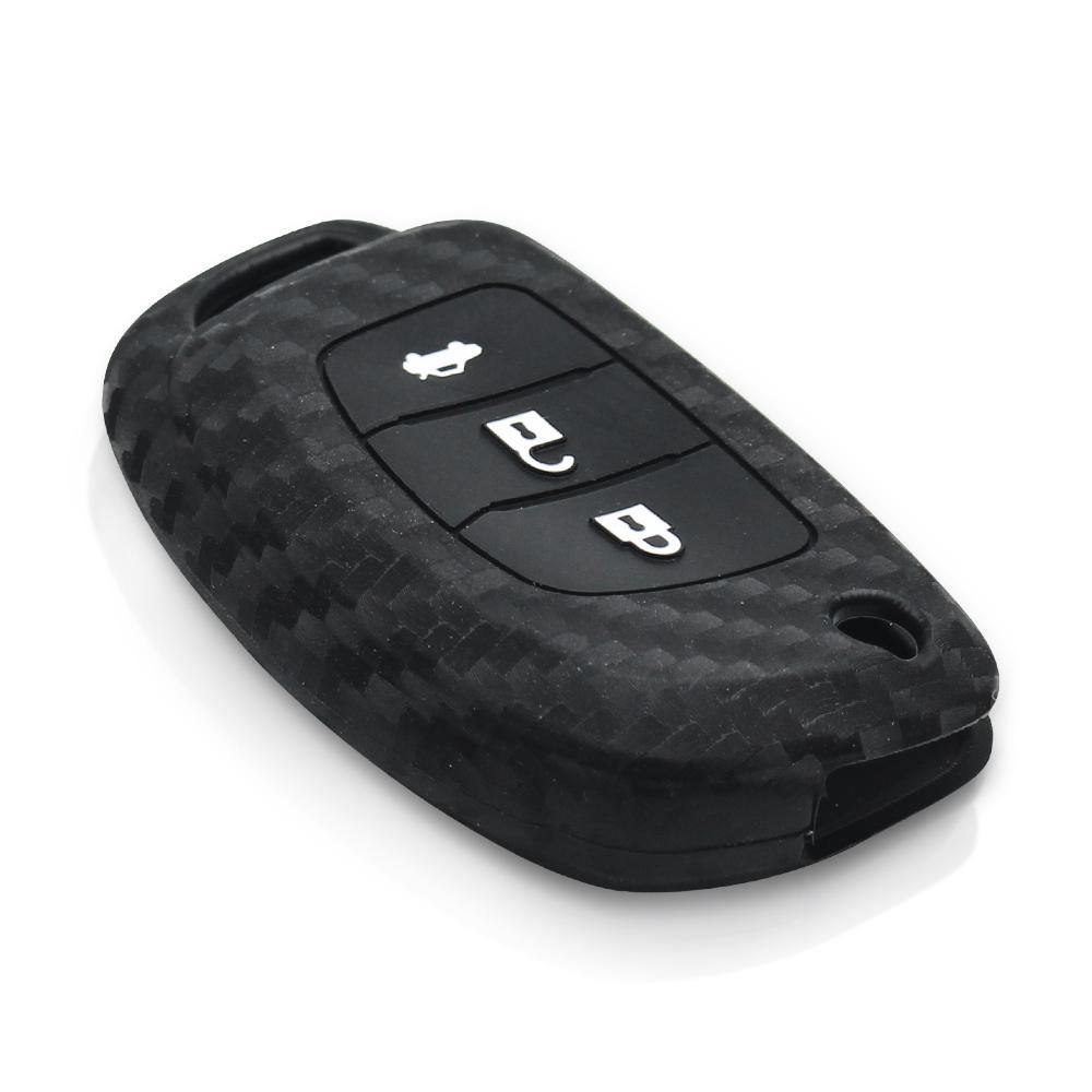 Hyundai szilikon tok 3 gombos carbon