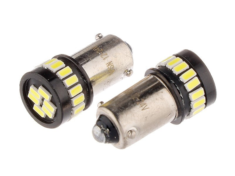 Izzó VISION H6W BAX9s 1224V 24x 3014 SMD LED nem poláris CANBUS fehér 2 db – kép 2