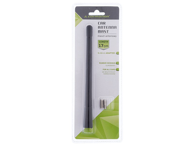 Antenna árboc 17cm gumírozott 2 adapterrel: 5 és 6mm – kép 2