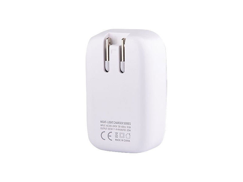 WAYME hálózati töltő 4x USB 44A LED világítással  adapterek   csatlakozók EU UK és USA aljzatokhoz – kép 3