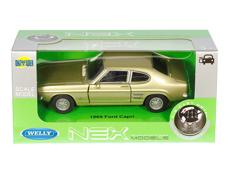 1:34 es modell 1969 Ford Capri aranyszínű A880FCZL – kép 4