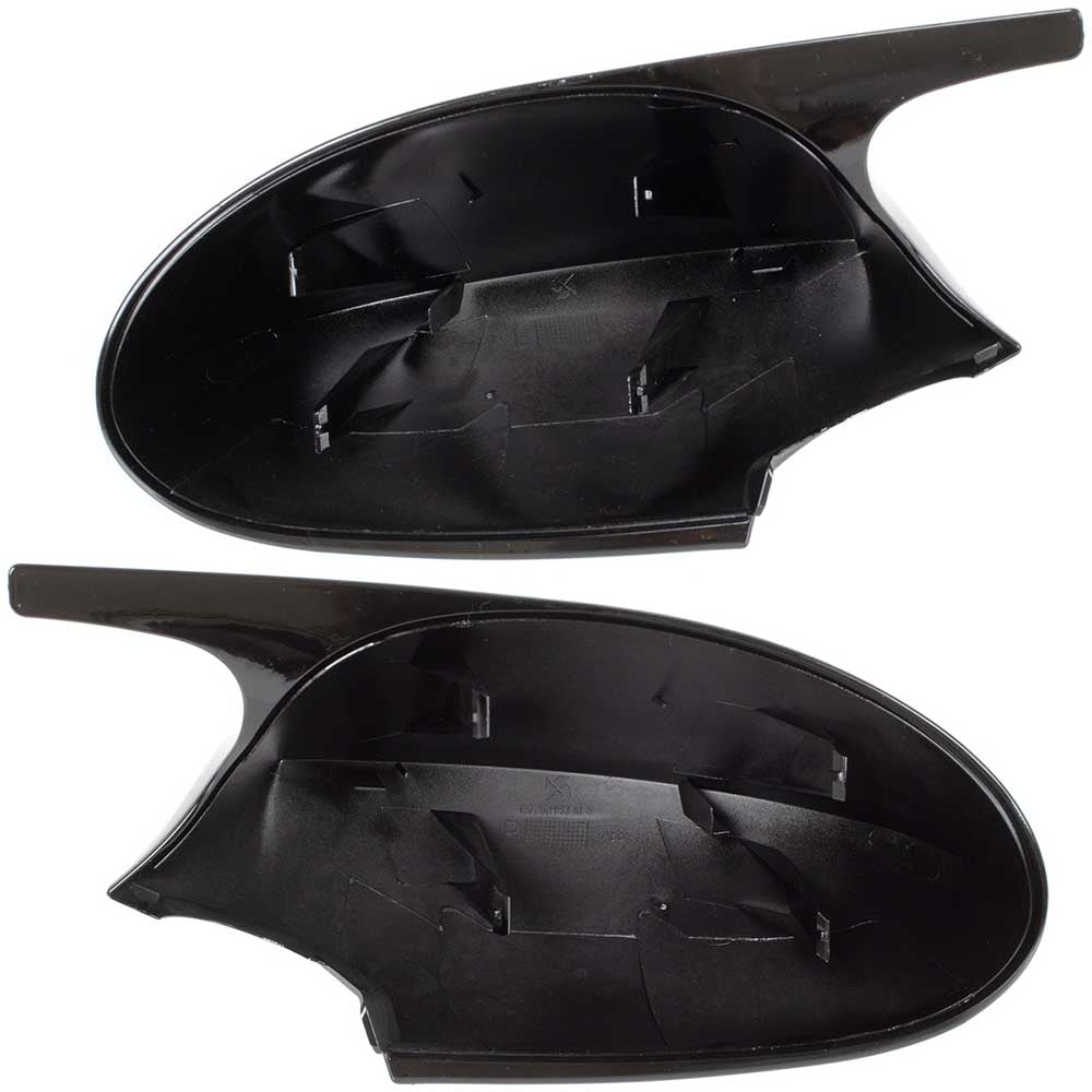 BMW 1 E81 E82 E87 E88 tükörburkolat szett (fényes fekete) 2004-2008