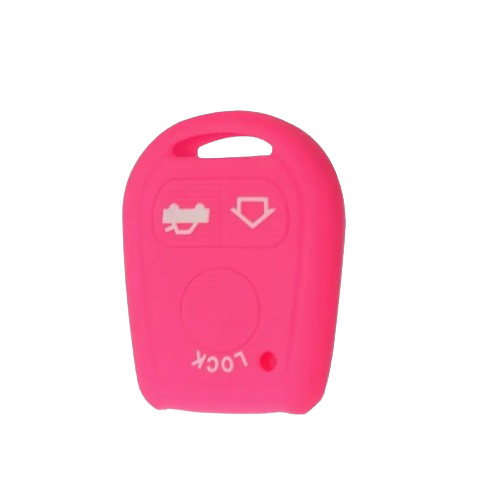 BMW kulcs szilikon tok 3 gombos Pink