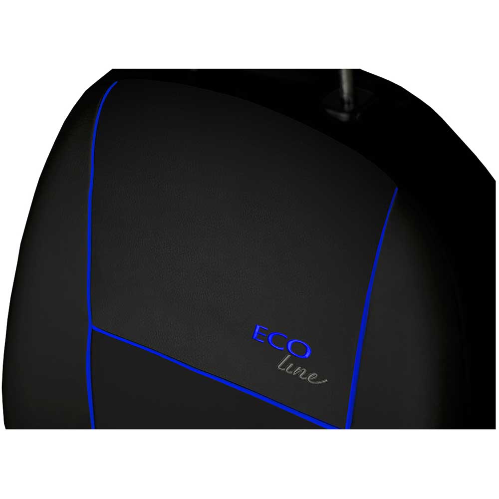 Eco Line 1+1 Univerzális 2 részes üléshuzat kék szegéllyel