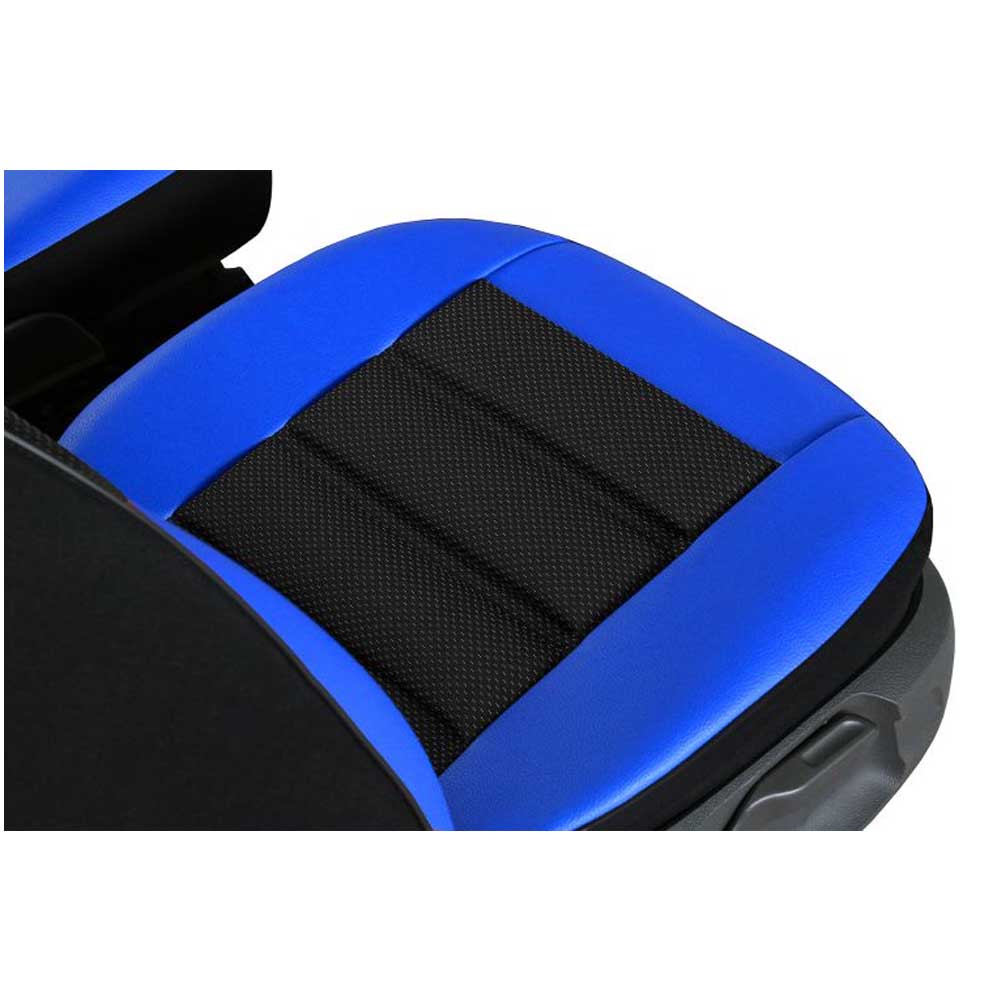 GT Ergonomic Univerzális 1 részes huzat vezetői ülésekhez kék színben, profilozott háttámlával, ökológiai bőr és szövet anyagokból
