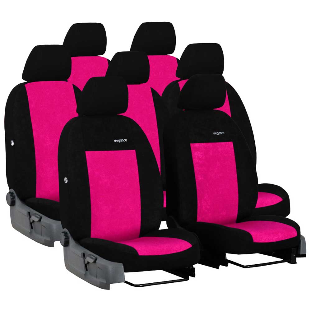 VW Caddy III (7 személyes) üléshuzat Elegance 2004-2015 pink színben