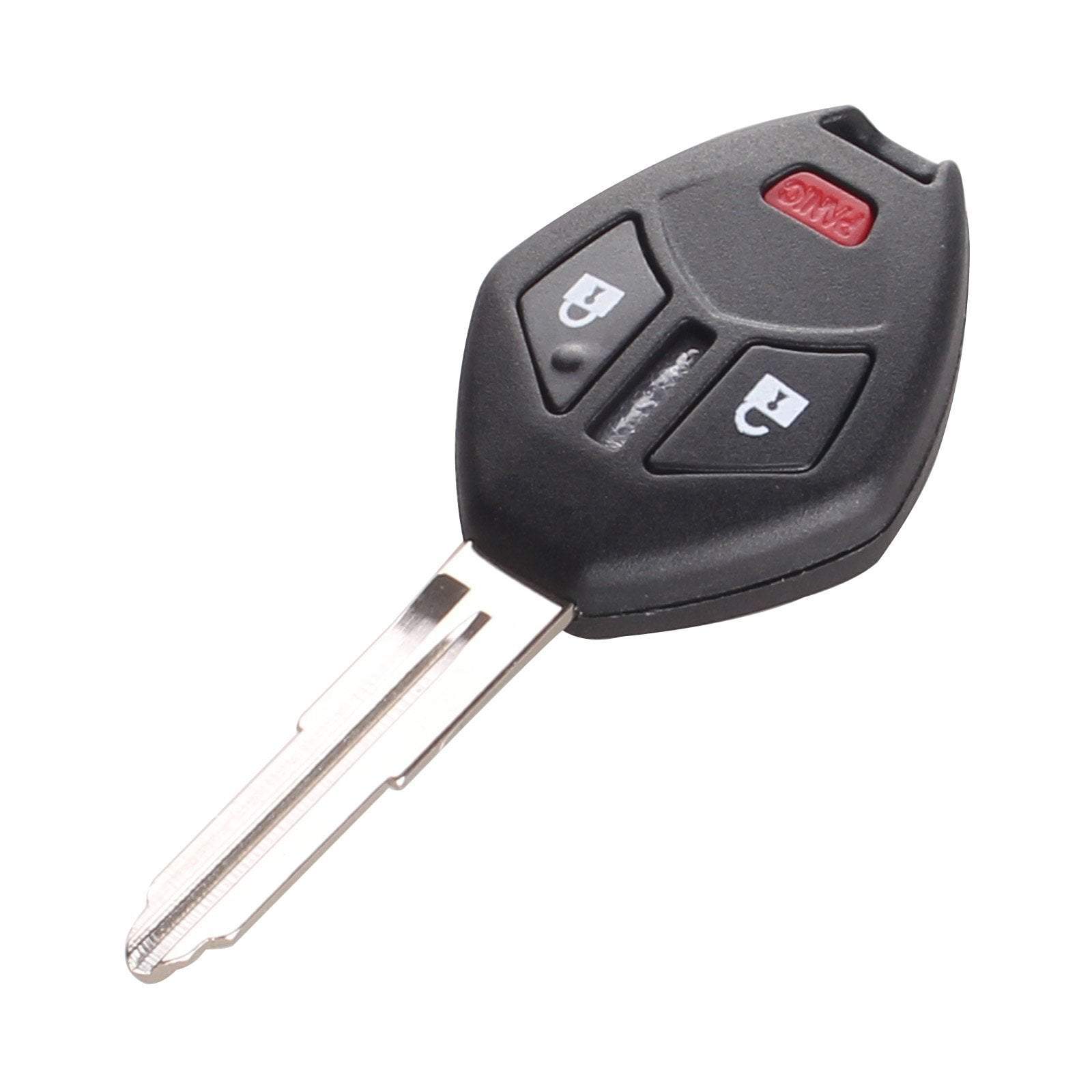 Fekete színű, 3 gombos Mitsubishi kulcs, kulcsház.