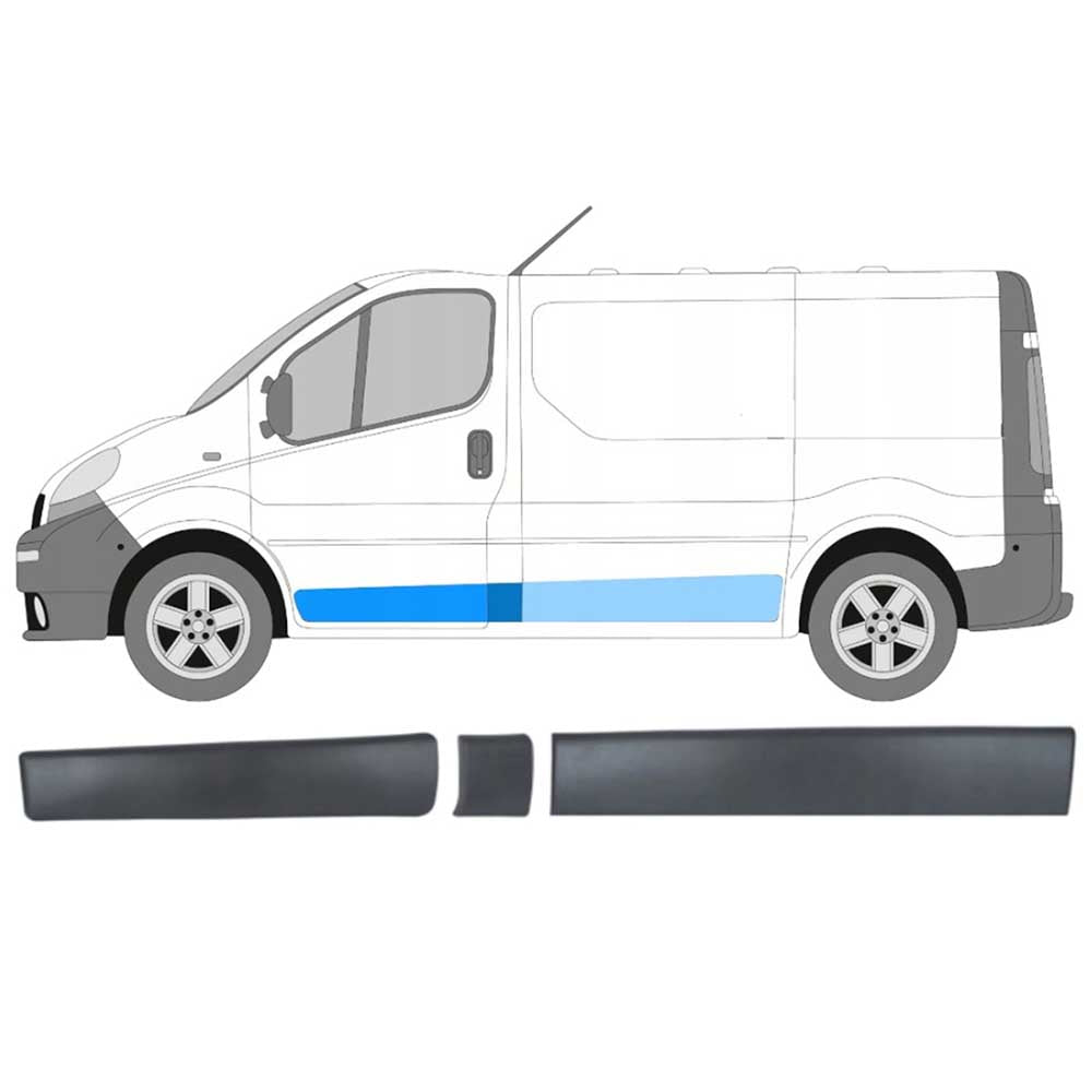 Renault Trafic II bal oldali díszléc szett 2001-2013